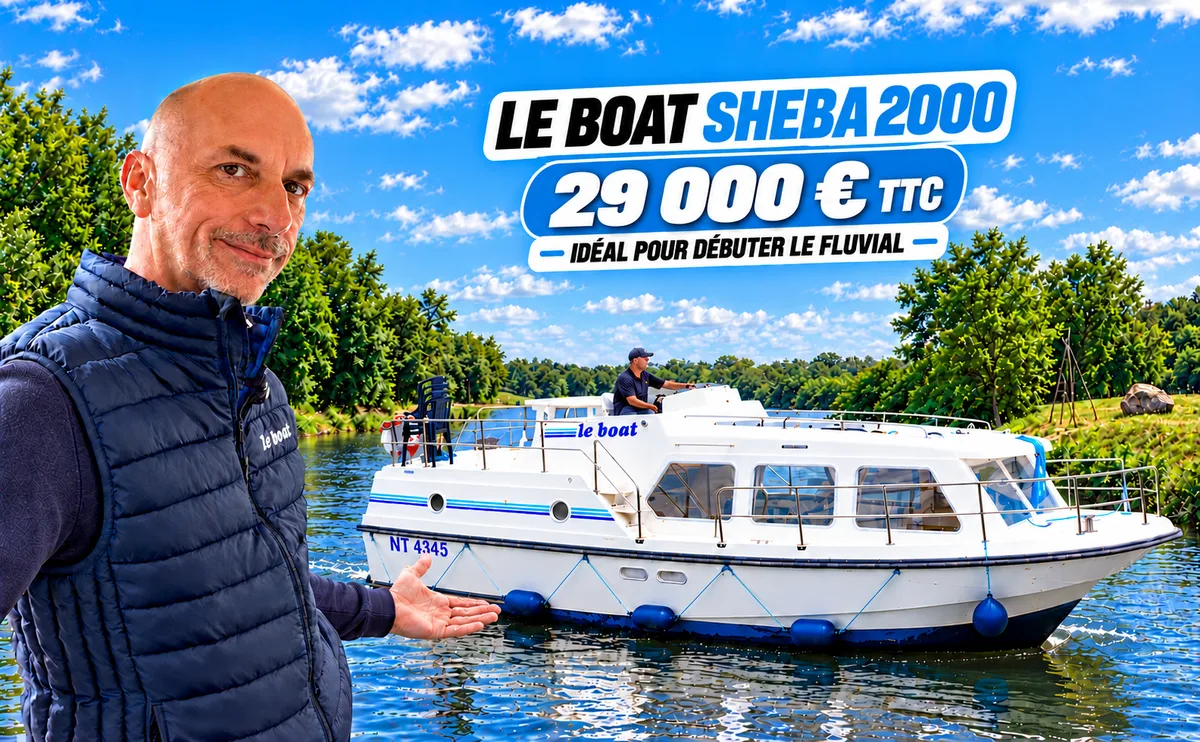 Le Boat Sheba d’occasion : un bateau fluvial de 9,50 mètres à 29 000 euros TTC